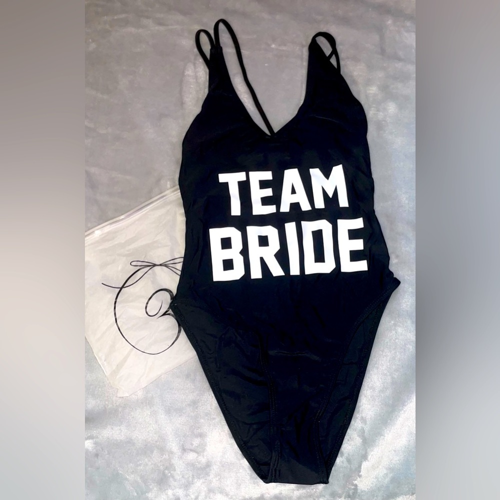 New “Team Bride” one piece / bikini
